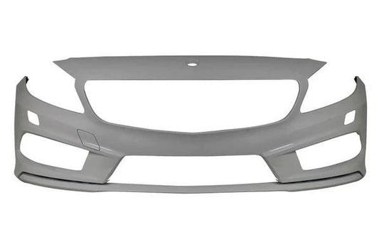 MERCEDES A CLASS 2012 – 2015 FRONT BUMPER PRIMED NO PARKING SENSOR WITH WASH HOLES