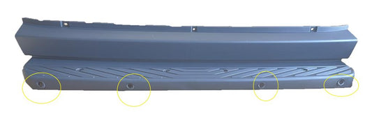 MERCEDES SPRINTER 2006 - 2018 REAR BUMPER STEP COVER WITH PARKING SENSORS HOLES