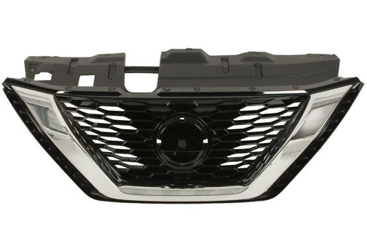 FOR NISSAN QASHQAI 2017 - 2021 FRONT GRILLE WITH CHROME NO CARMERA OR BADGE
