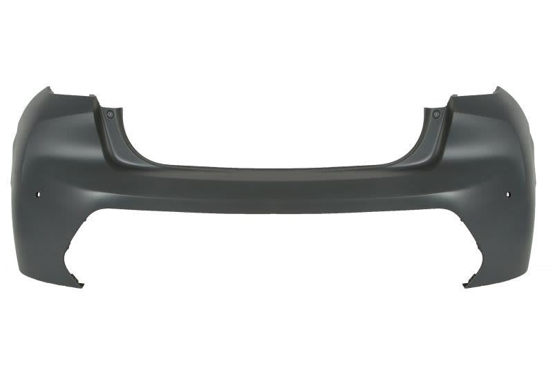 PEUGEOT 208 2023 ON REAR BUMPER UPPER PRIMED WITH PARKING SENSOR HOLES NEW