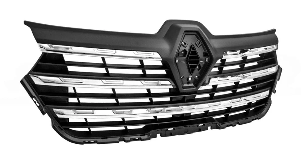 RENAULT TRAFIC 2022 ONWARDS FRONT BUMPER RADIATOR GRILLE WITH CHROME MOULDINGS