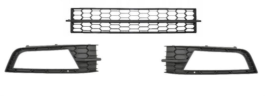 SKODA OCTAVIA 2013 - 2017 FRONT BUMPER LOWER GRILLES WITH FOG HOLES
