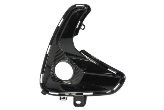 TOYOTA YARIS 2020 ON FRONT FOG GRILLE WITH HOLE GLOSS BLACK DRIVER SIDE RIGHT