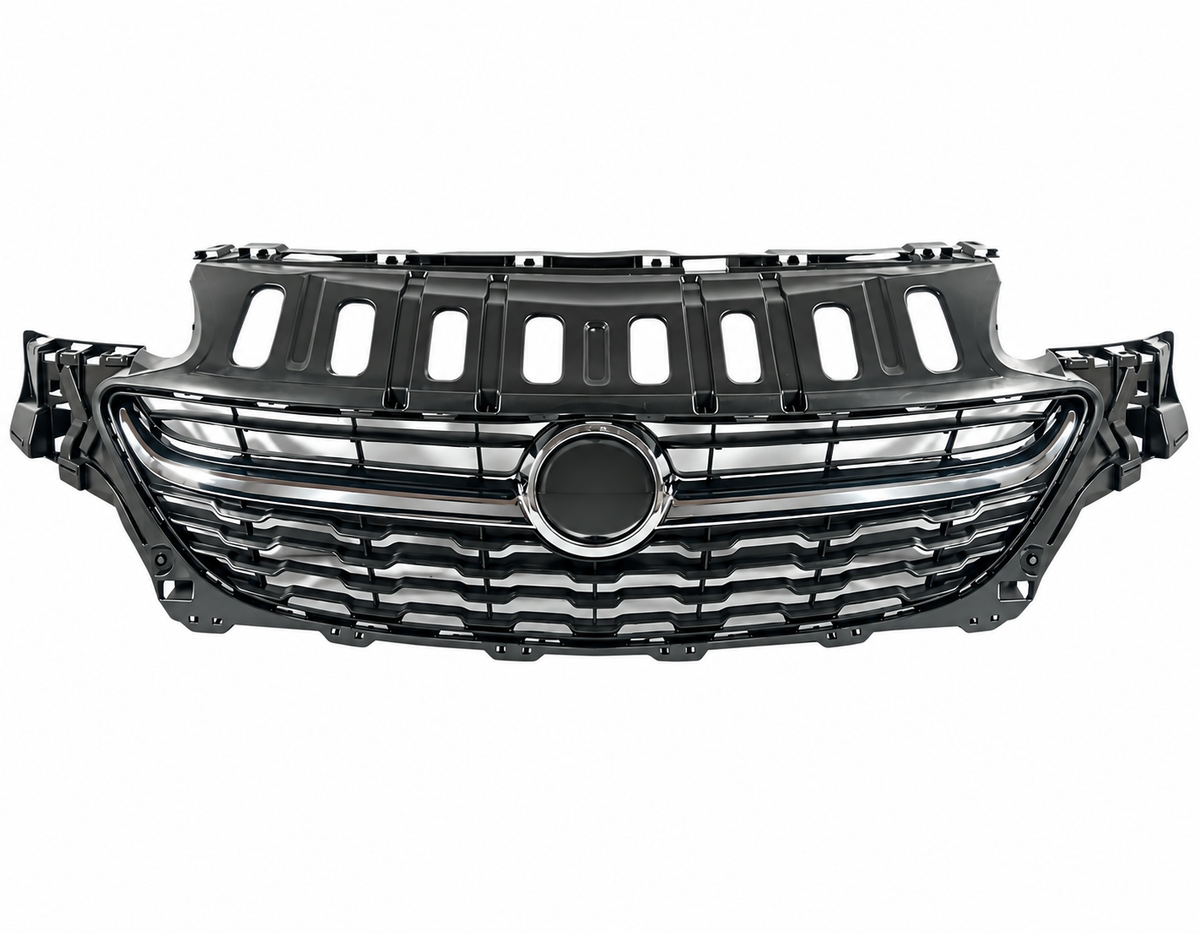 VAUXHALL CORSA E 2015 - 2019 MAIN GRILLE WITH CHROME RADIATOR TOP BADGE GRILLE