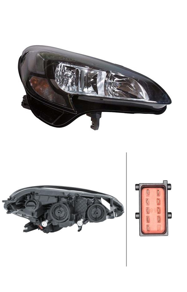 VAUXHALL CORSA E 2015 2016 2017 HEADLIGHT RIGHT NEW DRIVER SIDE HALOGEN DRL