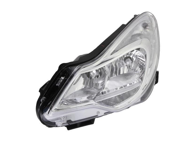 VAUXHALL CORSA D 2011 2012 2013 2014 HEADLIGHT HEADLAMP CHROME LEFT PASSENGERS