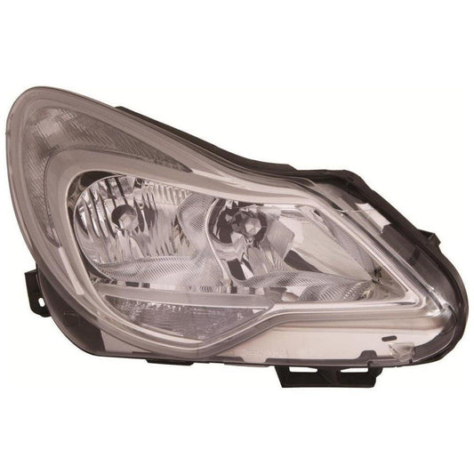 VAUXHALL CORSA D 2011 2012 2013 2014 HEADLIGHT HEADLAMP CHROME DRIVER RIGHT