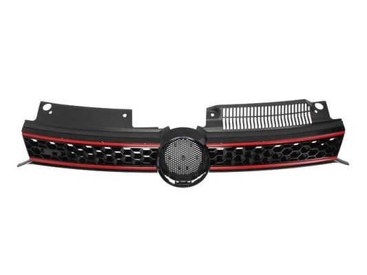 VOLKSWAGEN GOLF MK6 2008-2013 FRONT GRILLE WITH RED GTI MODELS 5K0853651AKATK