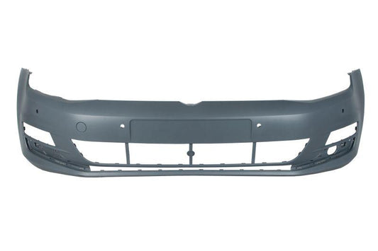 VW GOLF MK7 2012 - 2016 FRONT BUMPER PRIMED WITH PARKING SENSOR NO WASHER JET