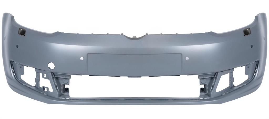 VW CADDY 2010 - 2015 FRONT BUMPER PRIMED WITH 6 PDC & WASHER HOLES NOT R - LINE