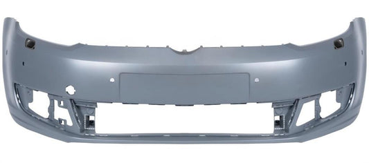 VW CADDY 2010 - 2015 FRONT BUMPER PRIMED WITH 6 PDC & WASHER HOLES NOT R - LINE
