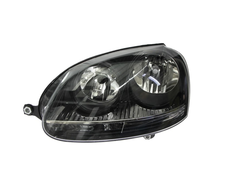 VW GOLF MK5 2004 - 2009 GTI BLACK HEADLAMP HEADLIGHT N/S LEFT PASSENGERS SIDE