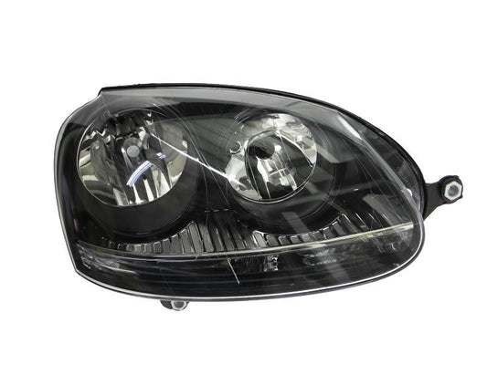 VW GOLF MK5 2004 - 2009 GTI BLACK HEADLAMP HEADLIGHT O/S RIGHT DRIVERS SIDE
