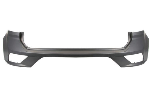 VW T - ROC 2017 - 2022 REAR BUMPER UPPER SECTION PRIMED WITH 2 PDC HOLES