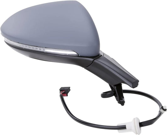 VW GOLF 2013 – 2020 DOOR MIRROR PRIMED ELECTRIC HEATED FOLDING PUDDLE LAMP RIGHT
