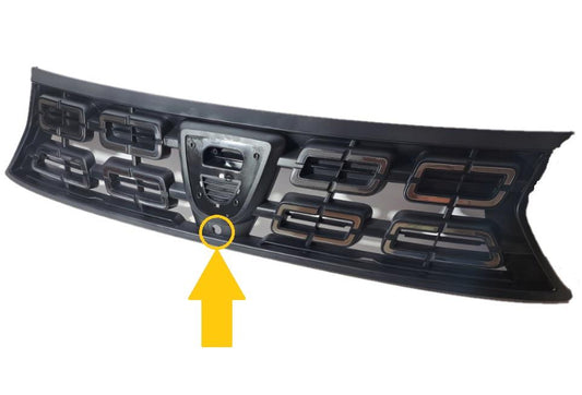 DACIA DUSTER 2018 - 2021 FRONT MAIN GRILLE WITH CAMERA HOLE 623103440R CHROME