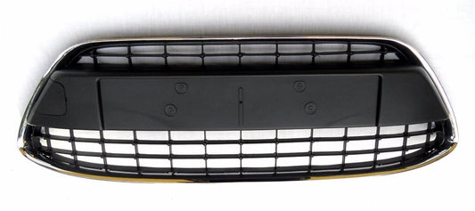 FORD FIESTA MK7 2008 - 2012 FRONT BUMPER GRILLE WITH CHROME AND BLACK CENTRE