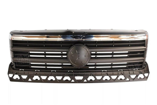 VW CRAFTER 2017 ON GRILLE MAIN TOP RADIATOR BADGE GRILLE with CHROME STRIP